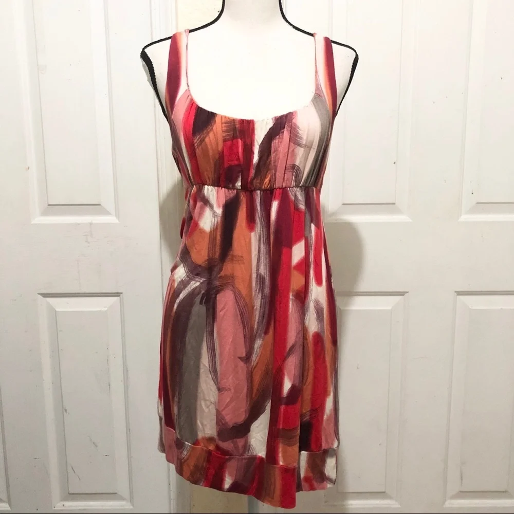 Weston Wear Red Abstract Sleeveless Dress - Picture 1 of 8